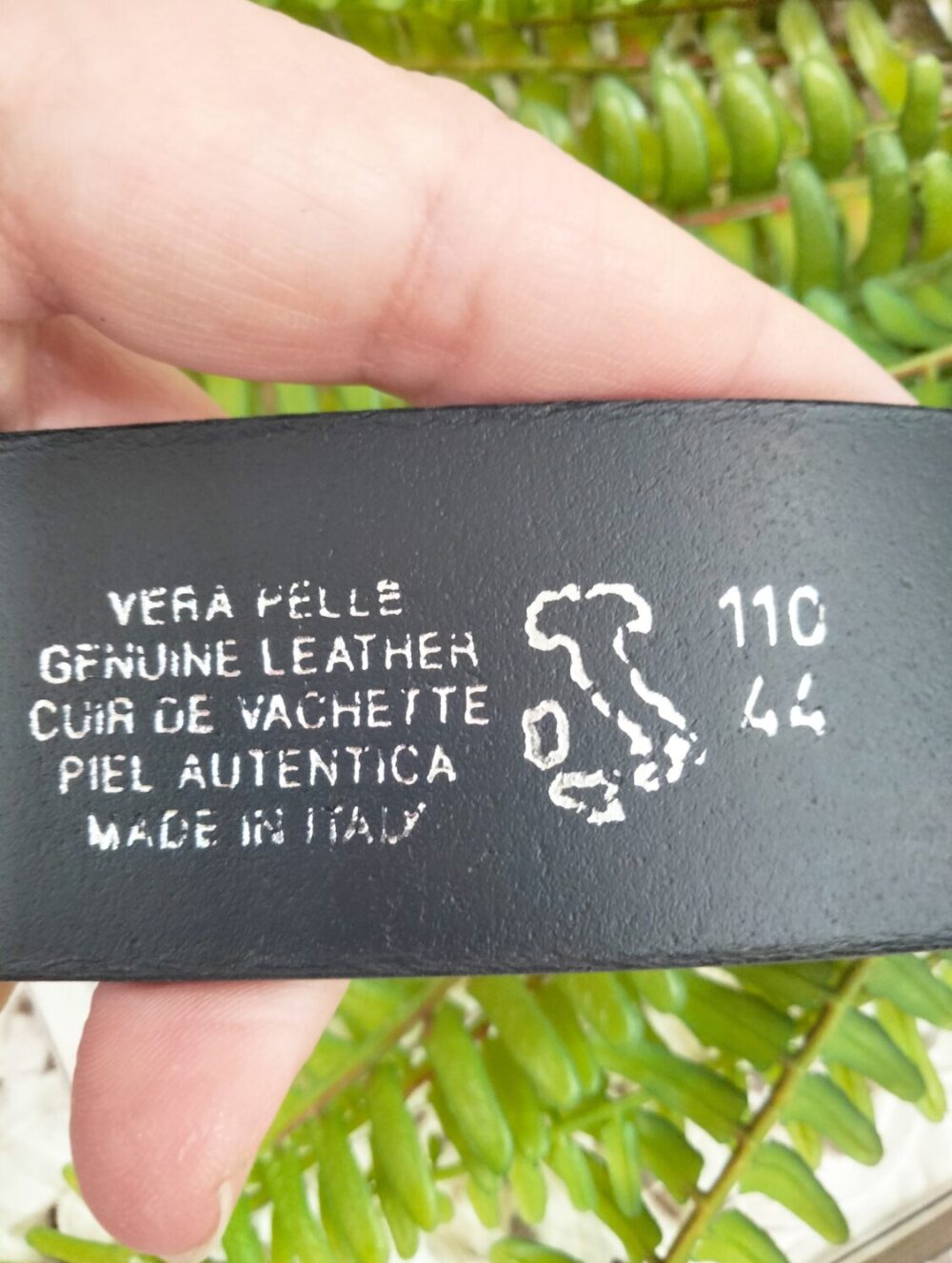 Alternative view of Cinturón Pelo sin hebilla Cebra