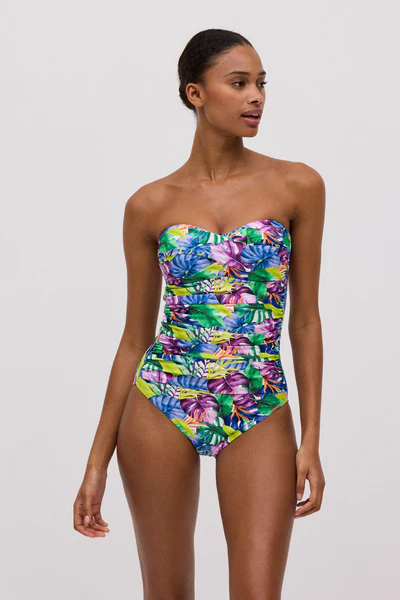 Bañador Reductor Bandeau Tropical Ysabel Mora 83032