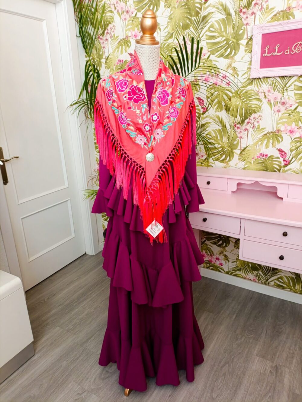 Vestido Pico Al Talle Buganvilla T1