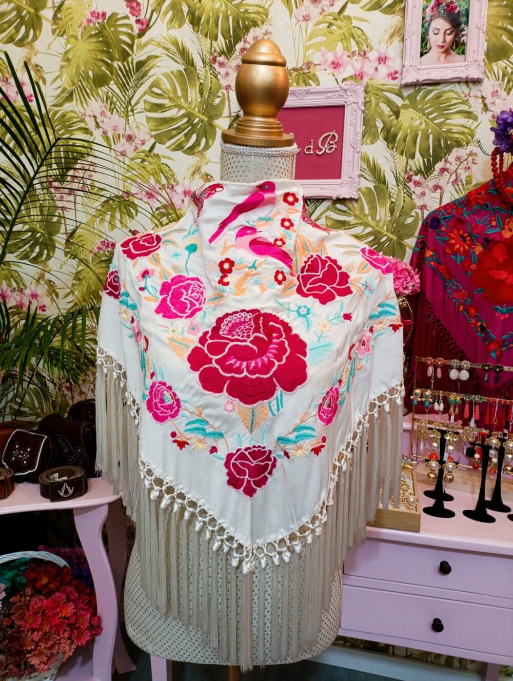 Mantón Pastora Blanco