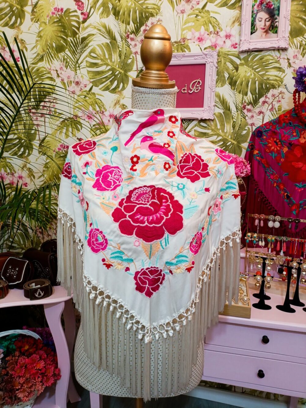 Mantón Pastora Blanco