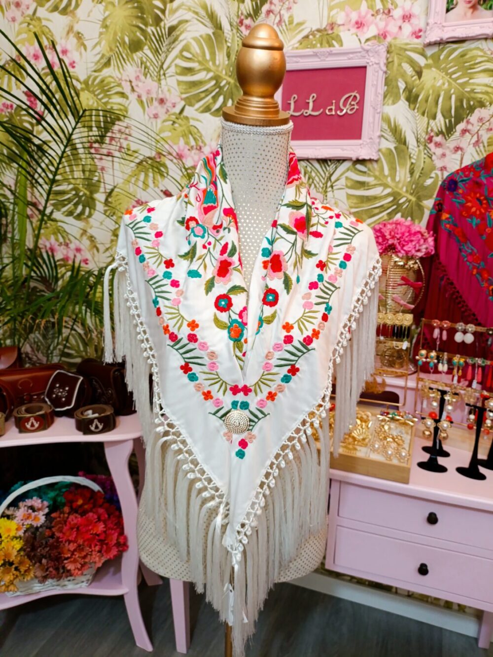 Mantón Valme Blanco - Imagen 3
