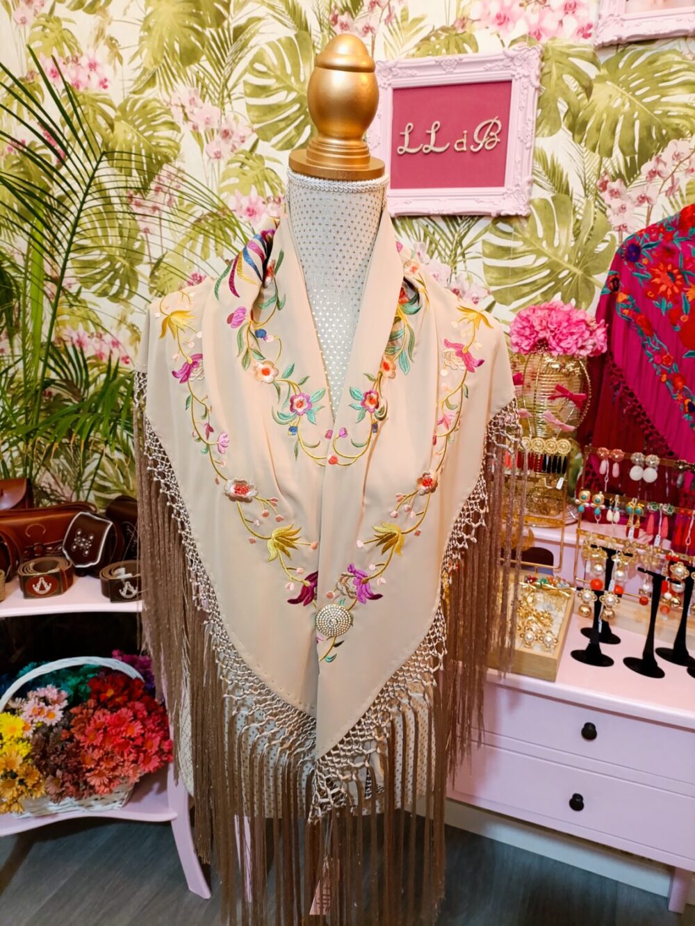 Mantón Catalina Beige - Imagen 3