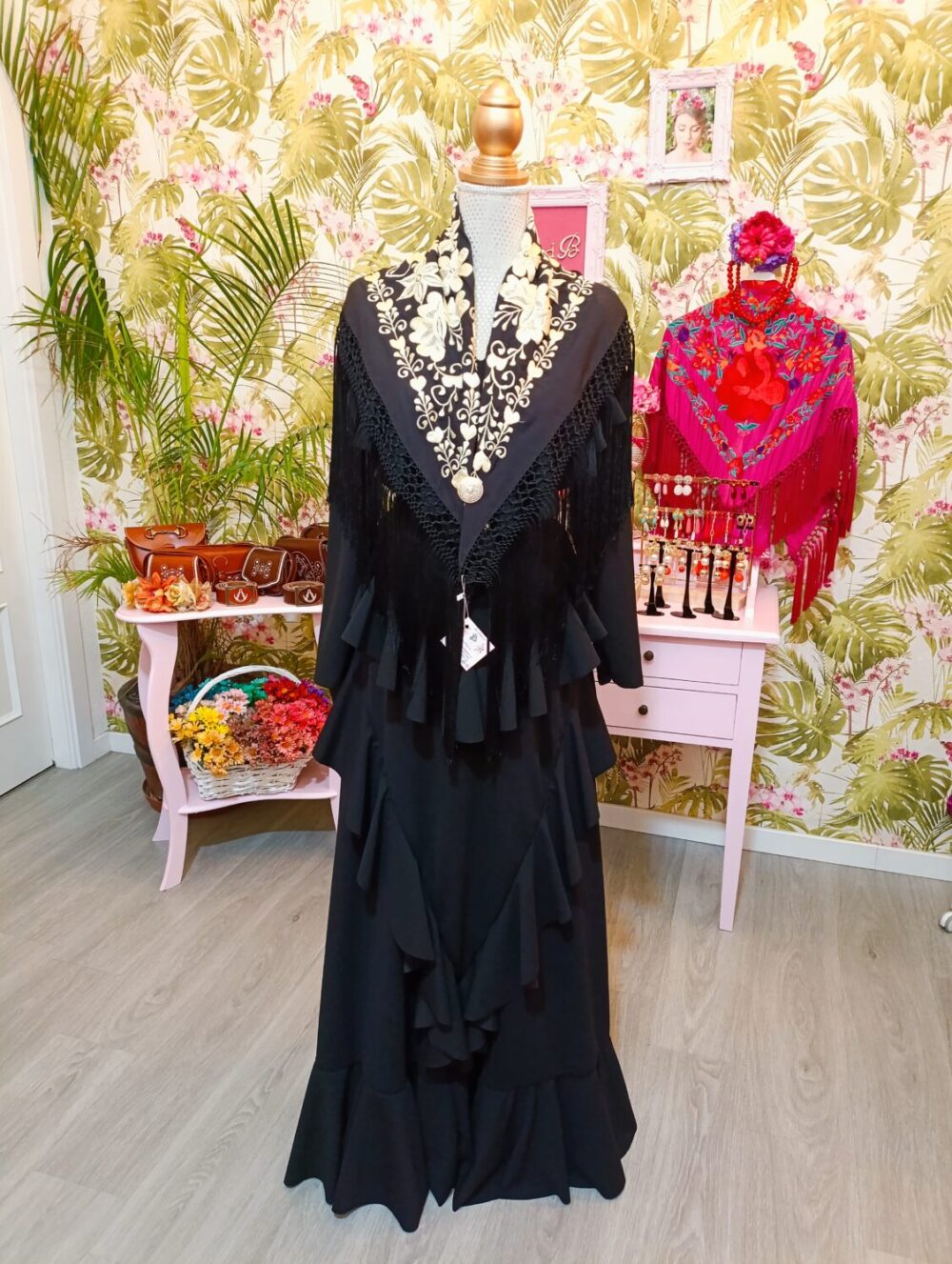 Vestido Picos Negro T2