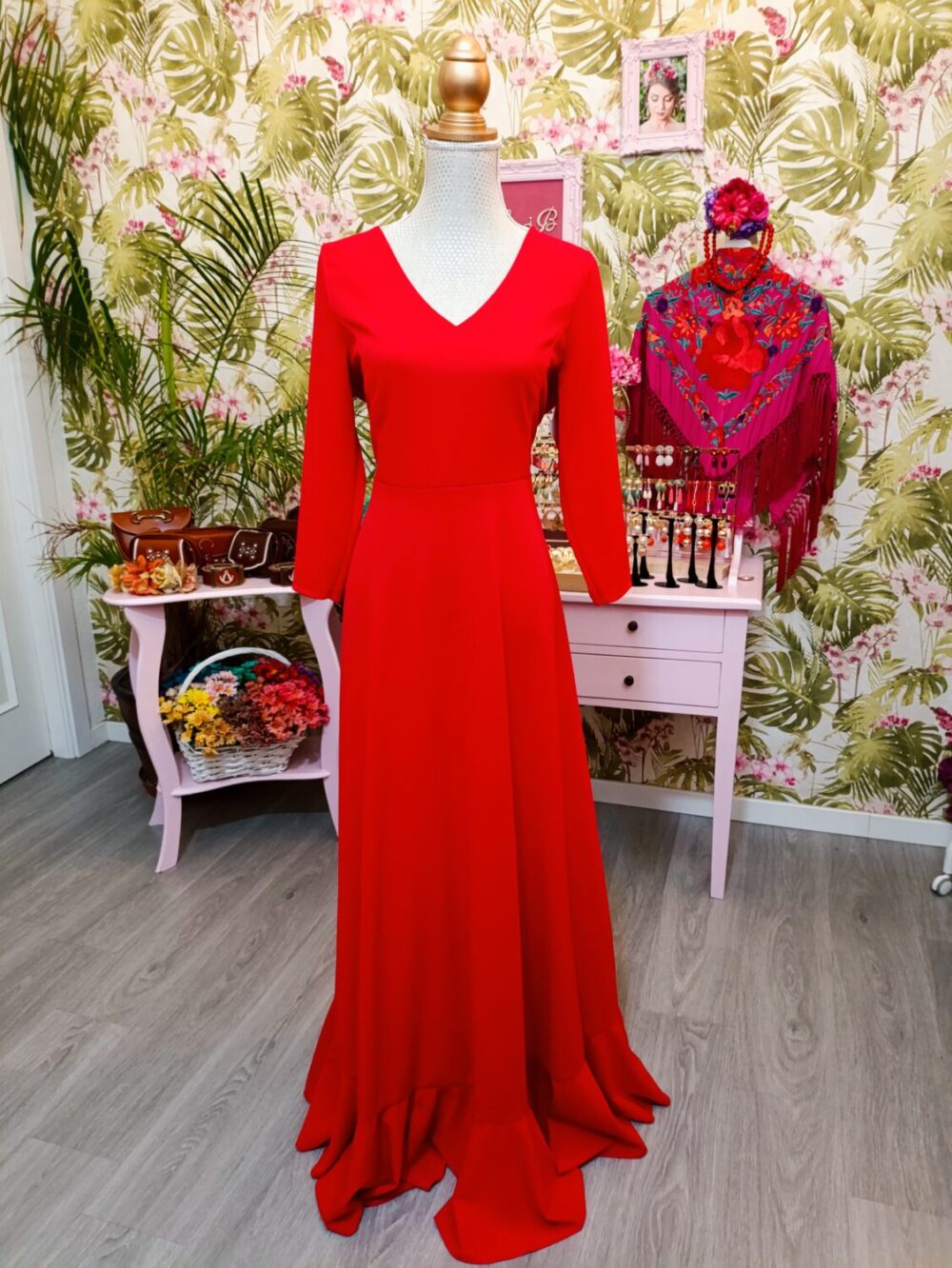 Vestido Vuelo Rojo T3 - Imagen 2