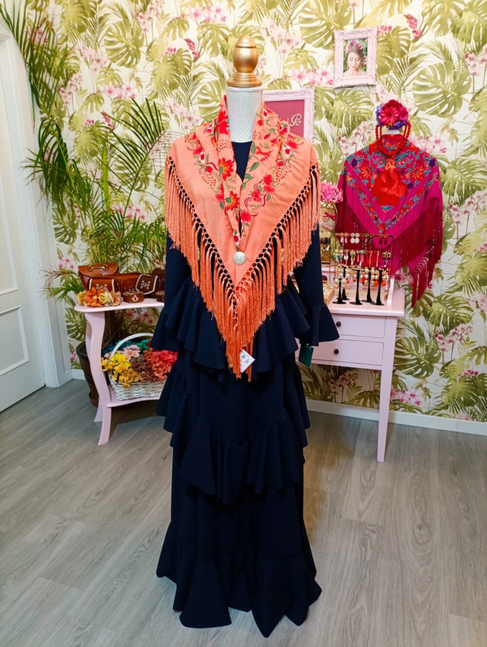 Vestido Pico Al Talle Marino T3