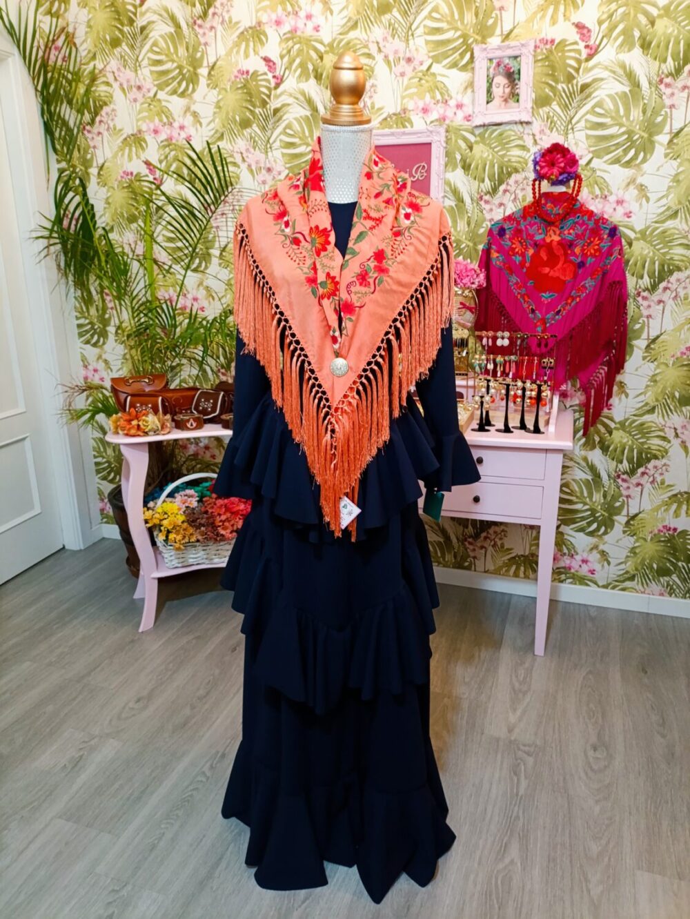 Vestido Pico Al Talle Marino T3