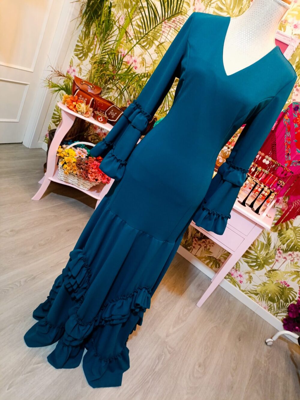 Vestido Carruchas New Petróleo T3 - Imagen 3