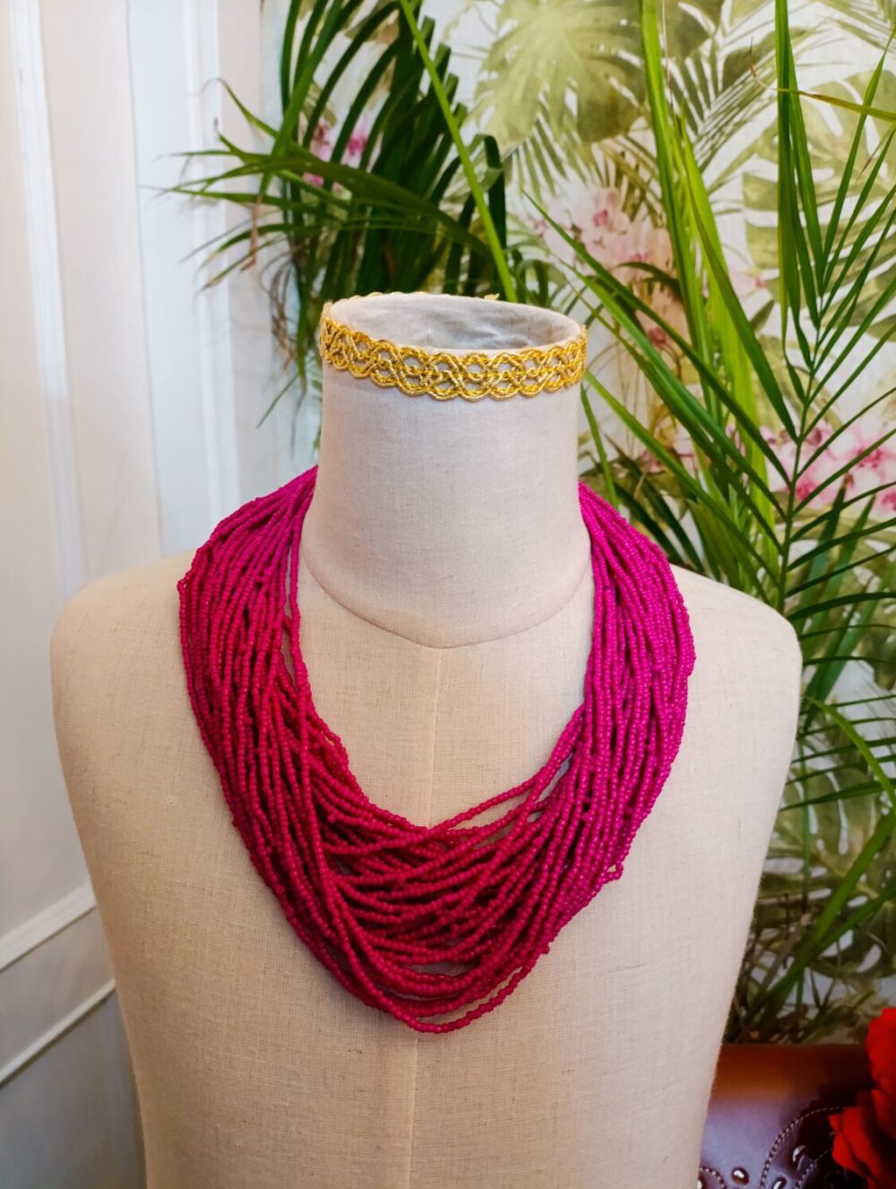 Collar Vueltas Buganvilla