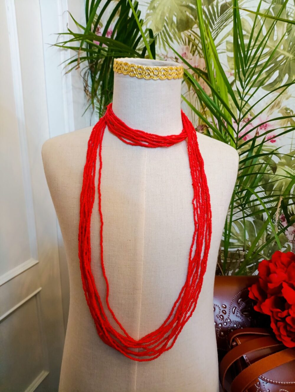 Collar Multiposición Rojo