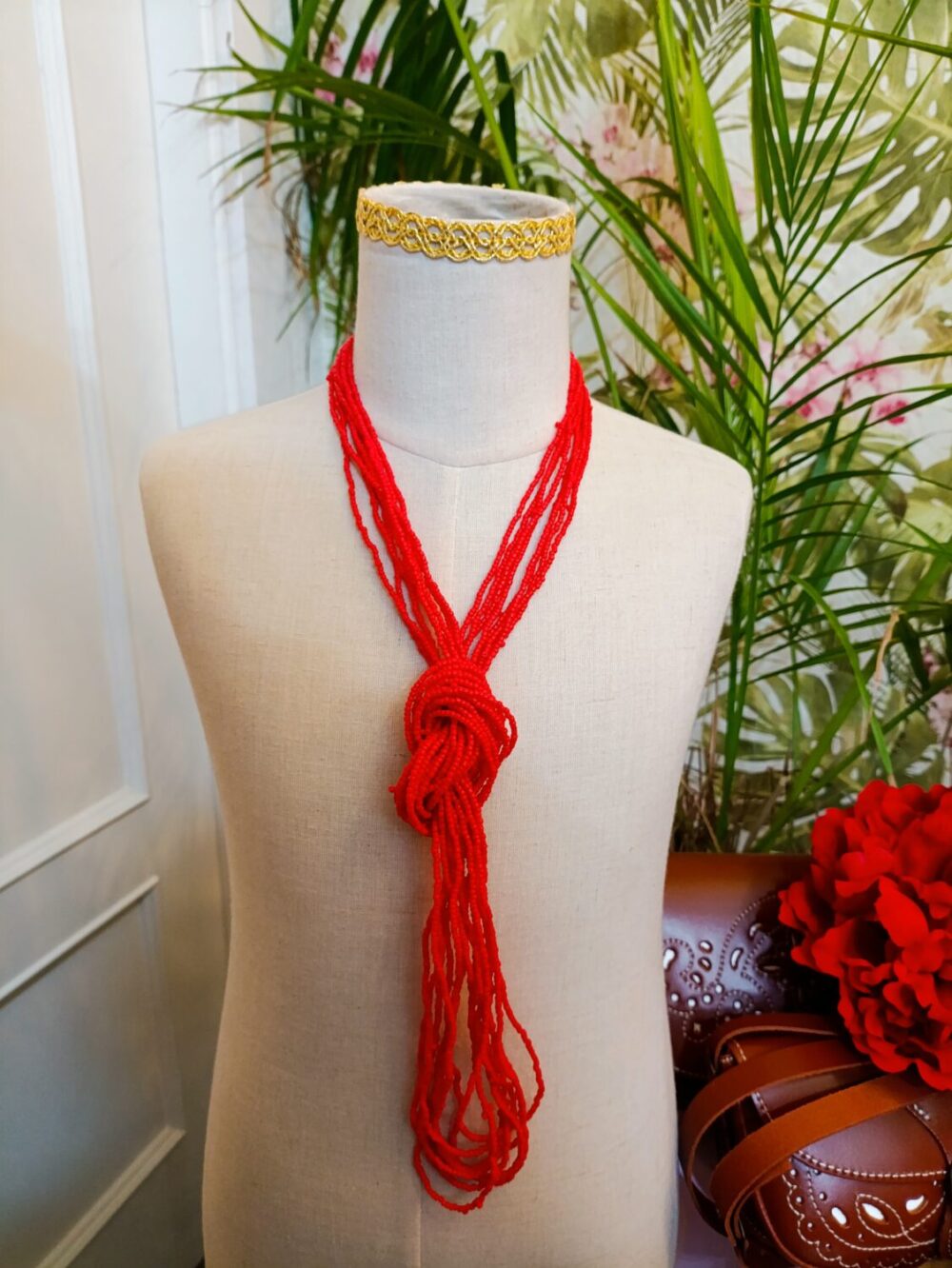 Collar Multiposición Rojo - Imagen 2