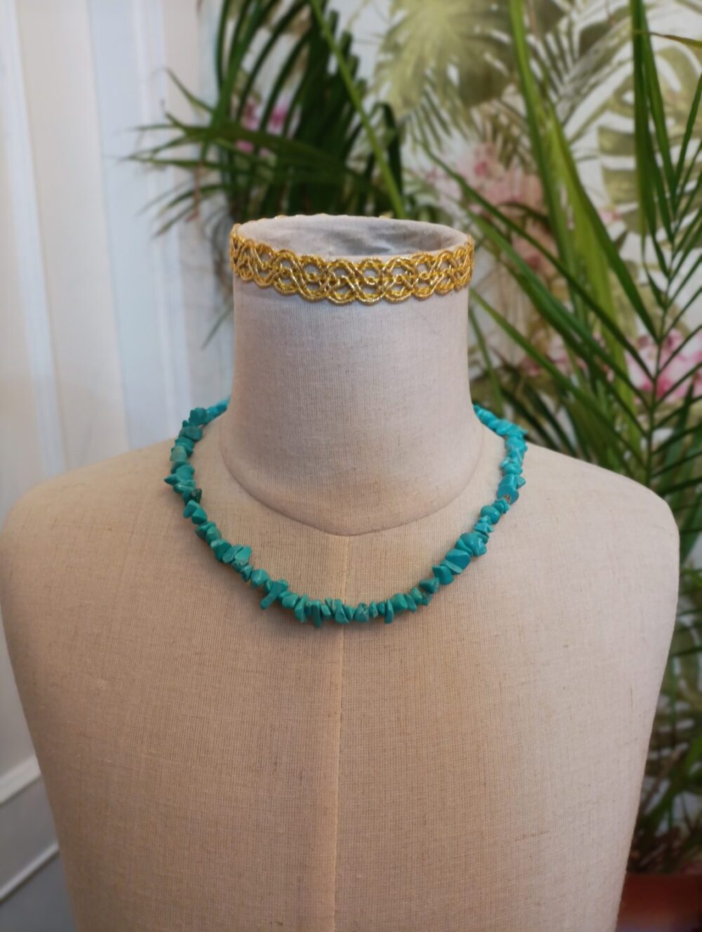 Collar Piedras Turquesa