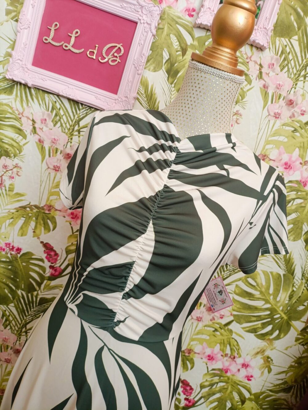 Vestido Cata Kaki - Imagen 2
