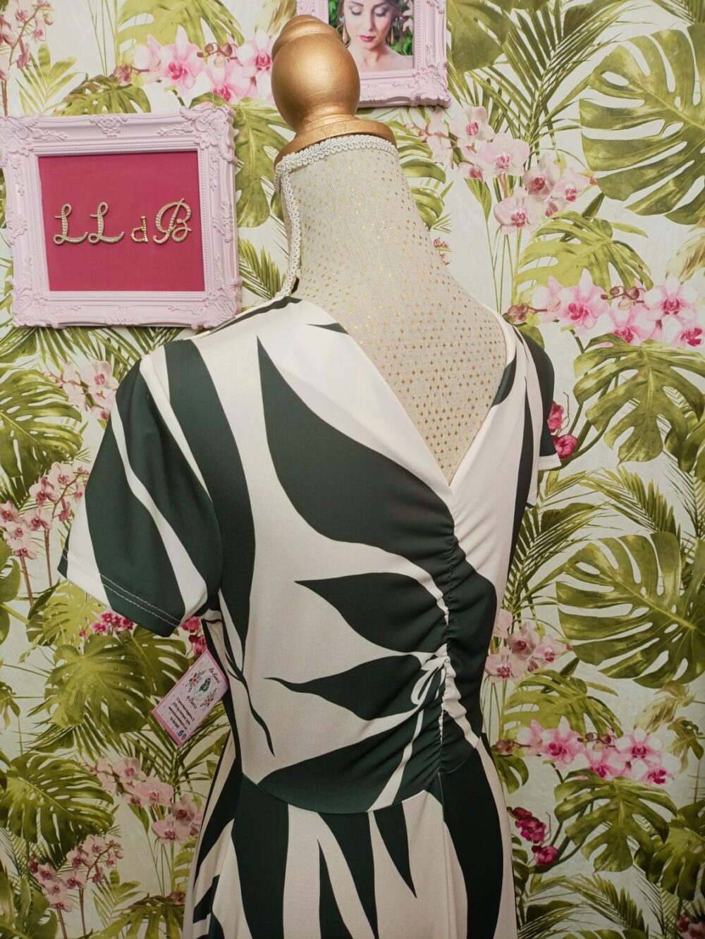 Vestido Cata Kaki - Imagen 3