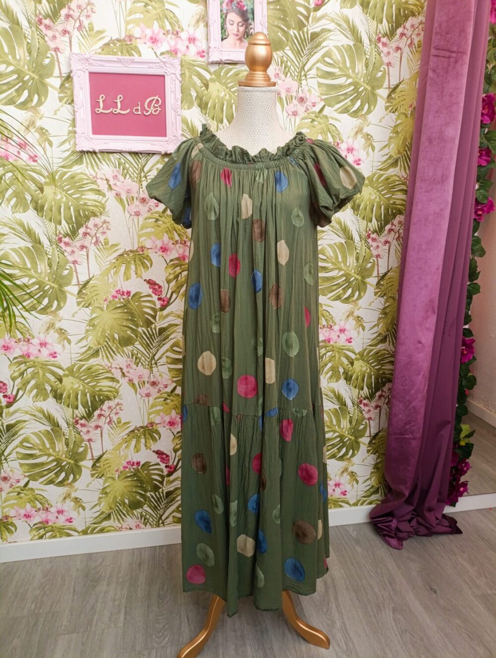 Vestido Maxi Kaki