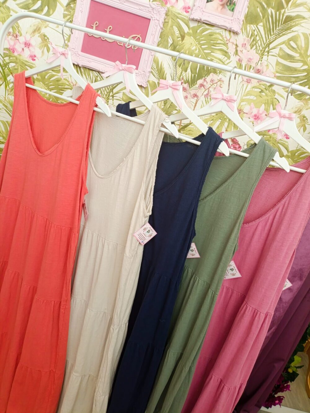 Maxi Vestido Cortes Piedra - Imagen 4