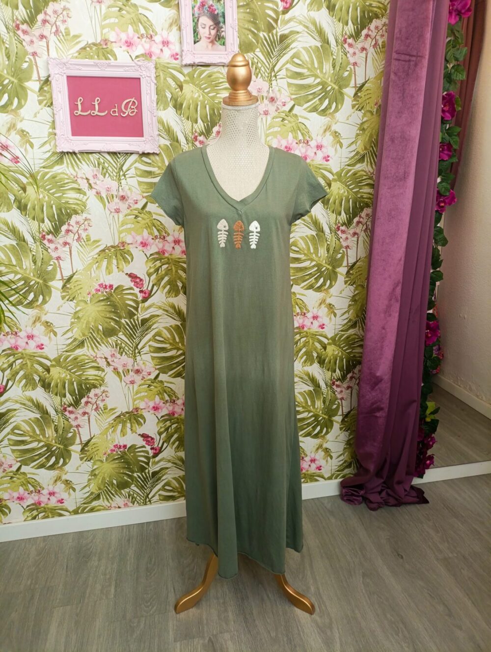 Vestido Raspa Kaki