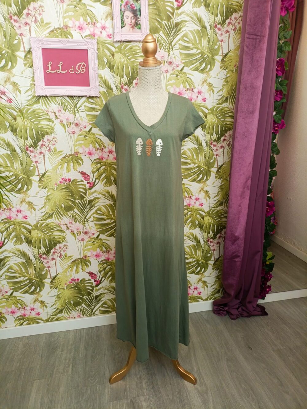 Vestido Raspa Kaki