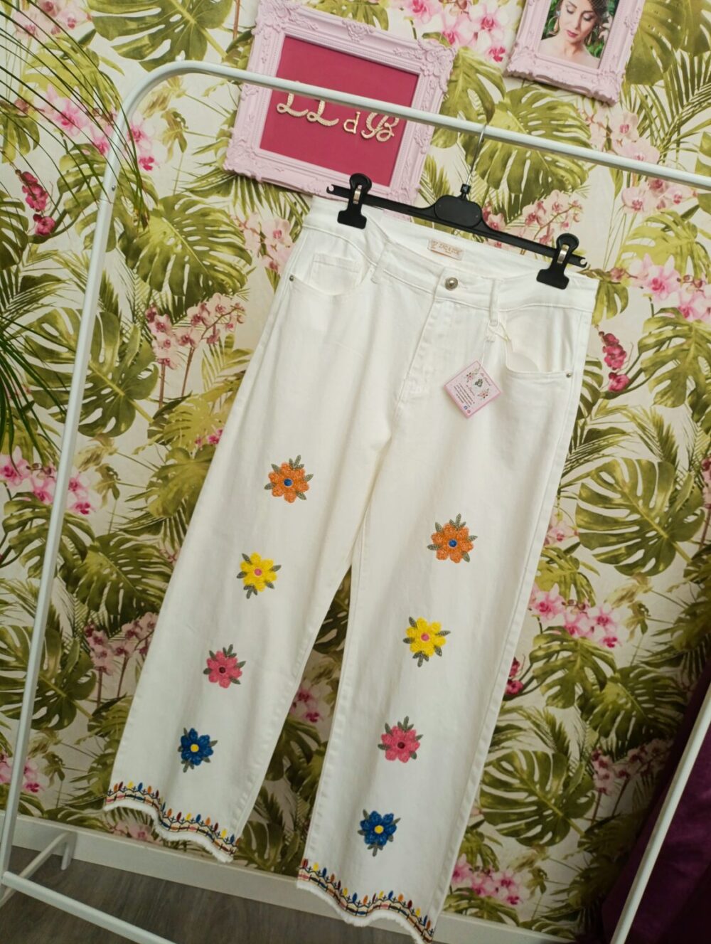 Vaquero Exclusivo Flowers Talla XL/42