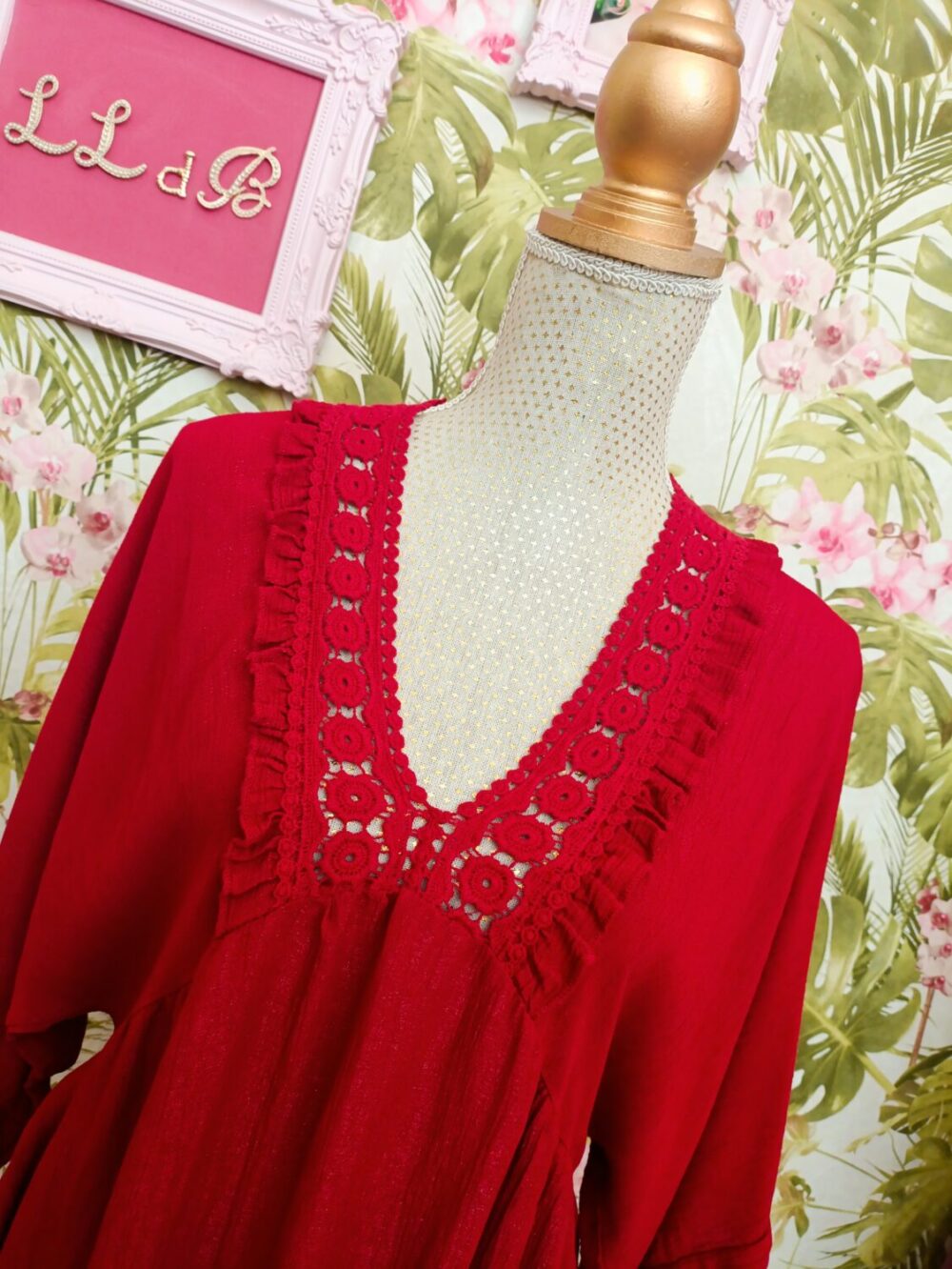 Blusa Mariola Rojo - Imagen 2