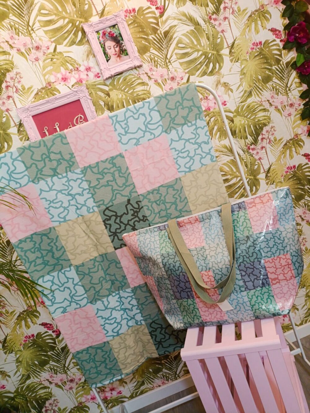 Conjunto Bear Kaki Y Rosa - Imagen 3