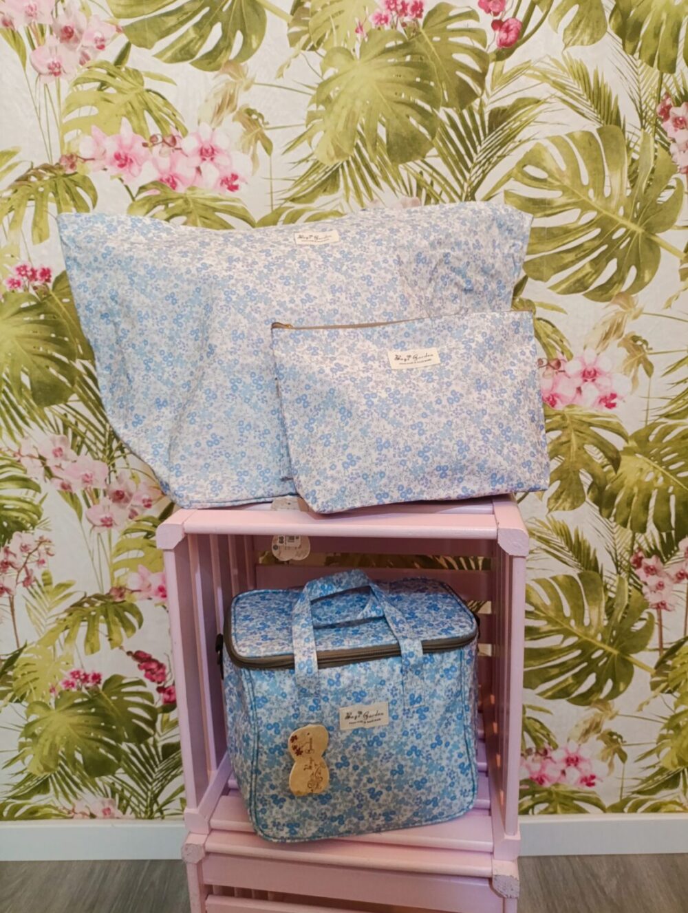 Conjunto Flores Celeste