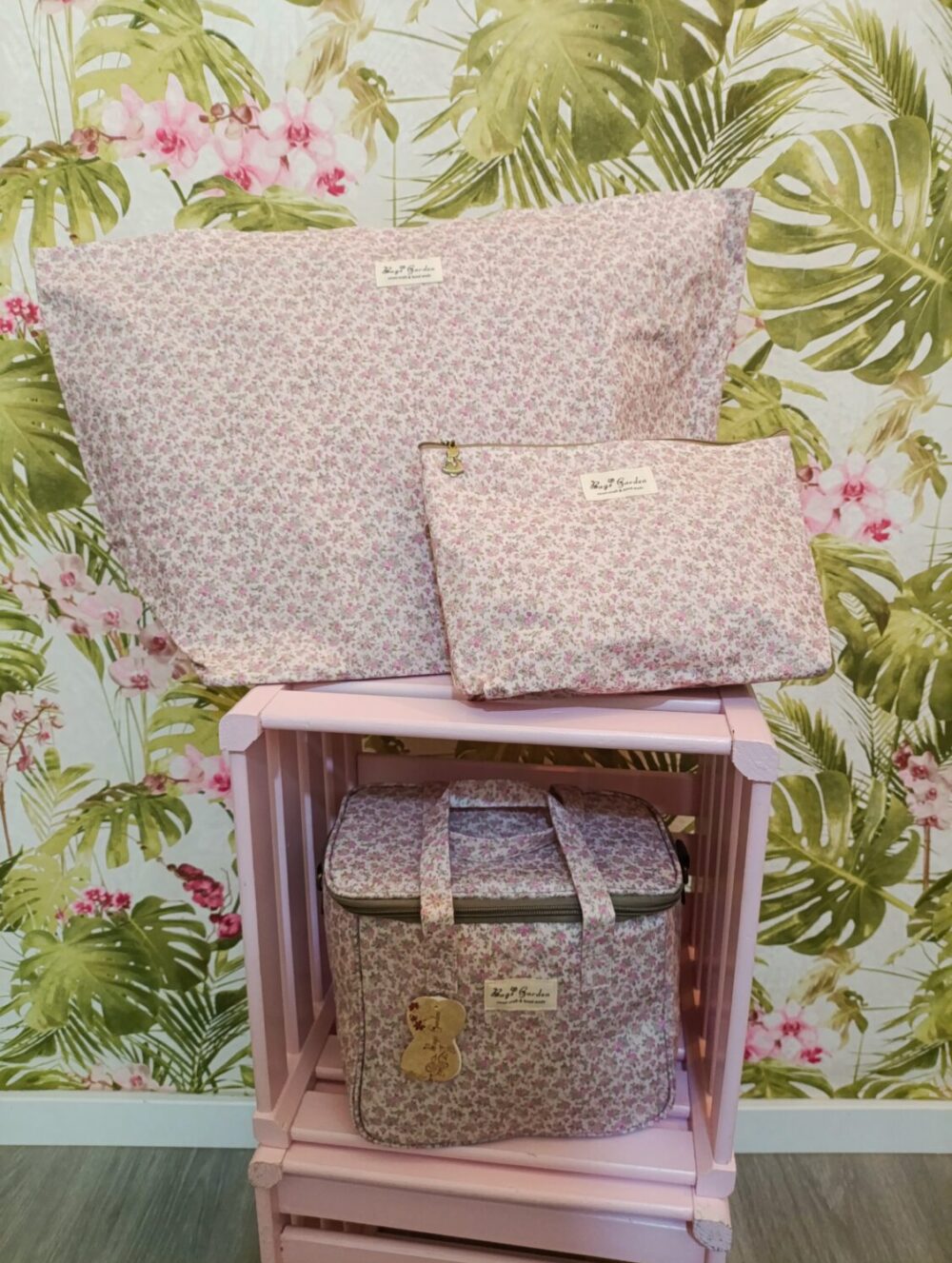 Conjunto Flores Rosa