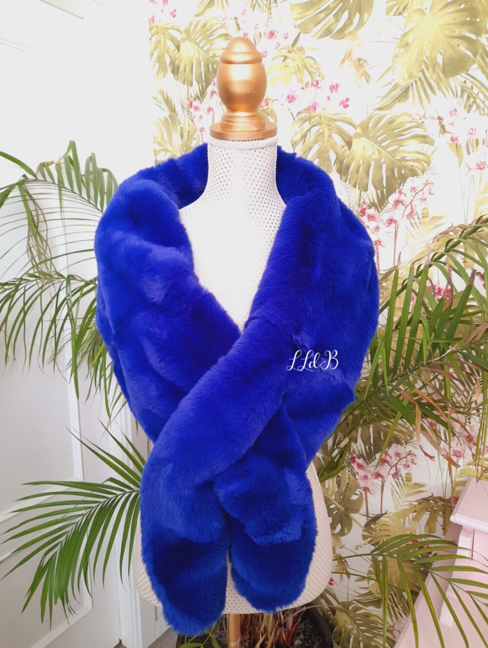 Estola Fiesta Azul Eléctrico