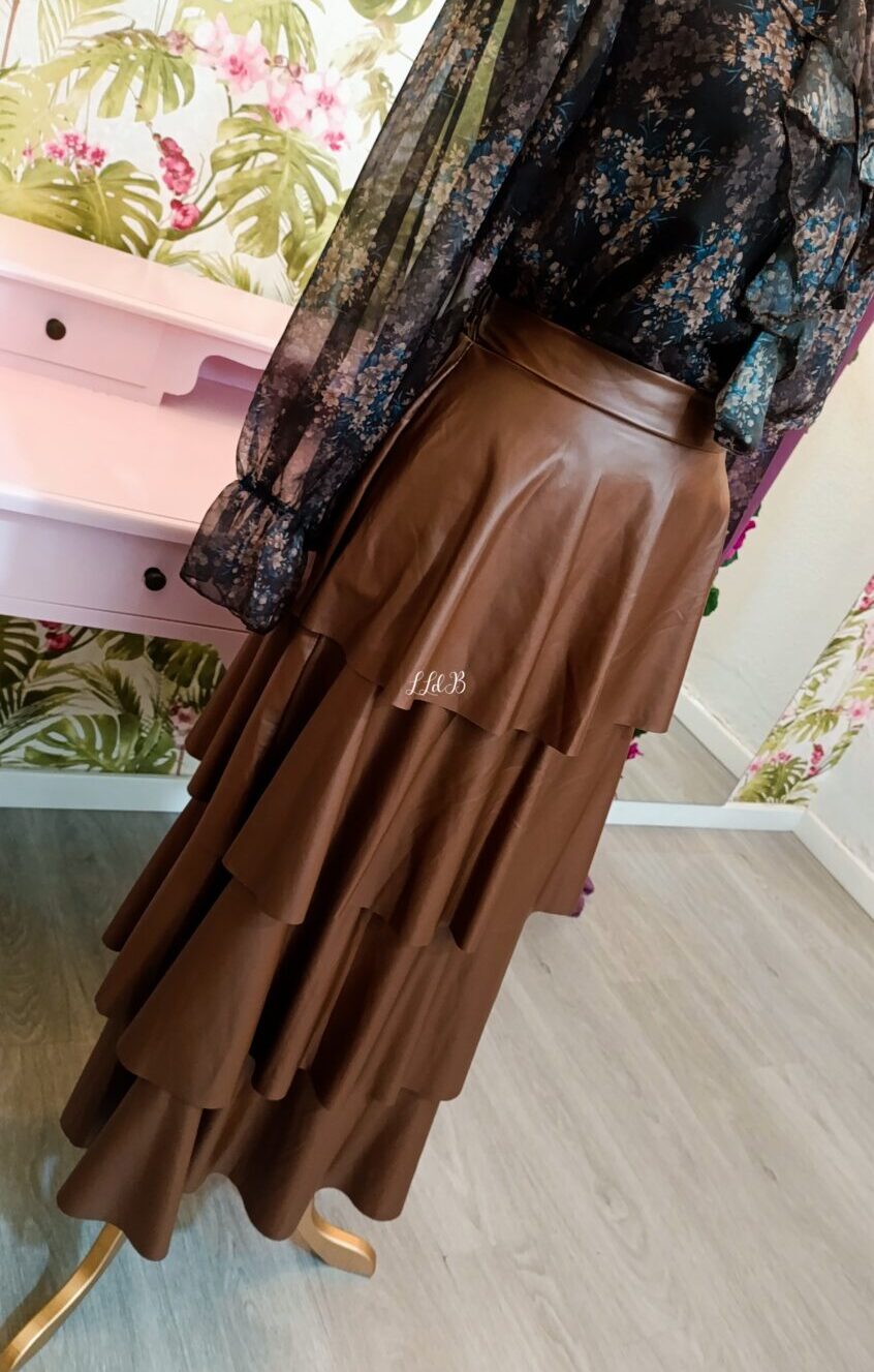 Faldas Polipiel Volantes