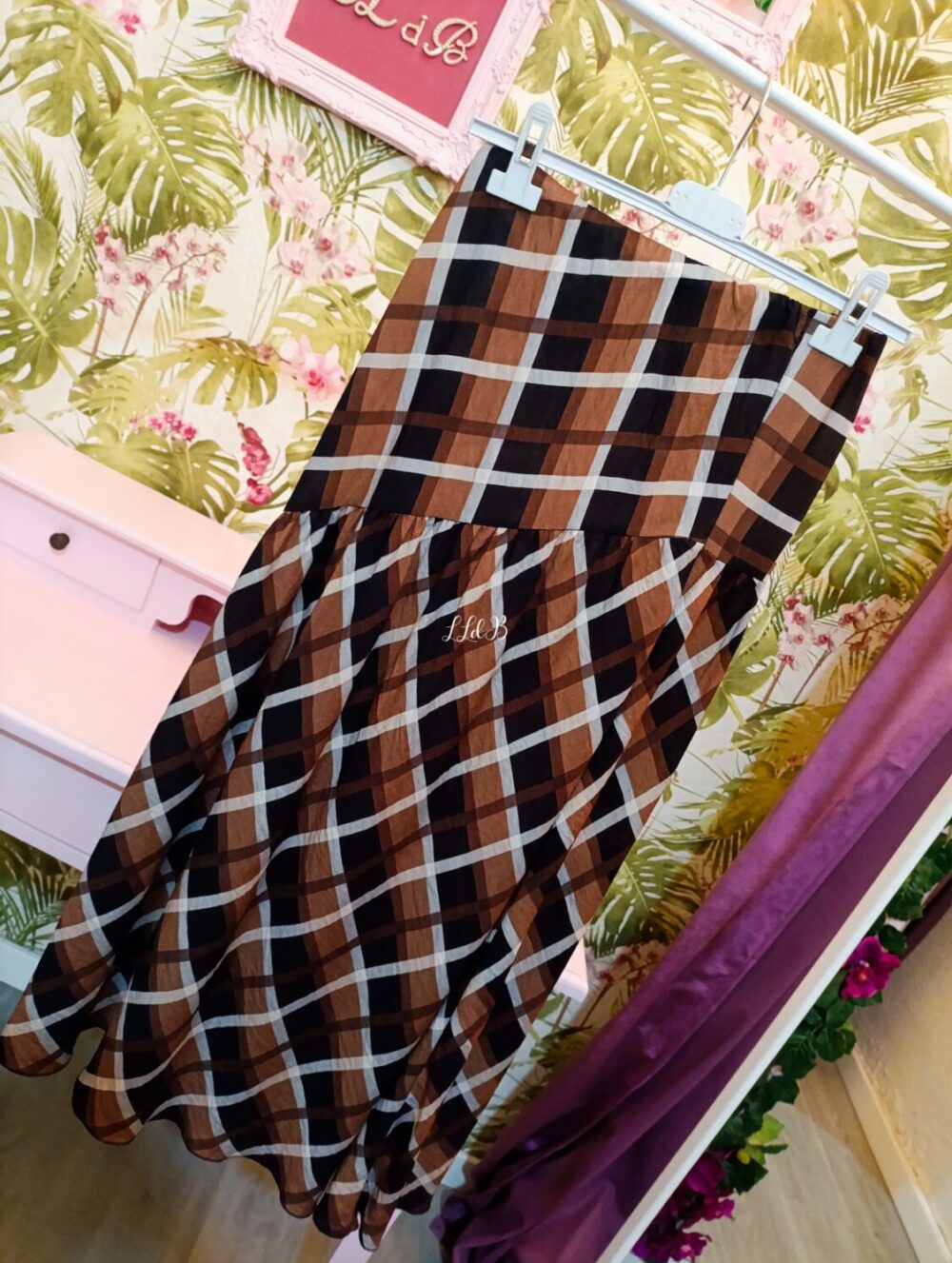 Faldas Cuadros Chocolate