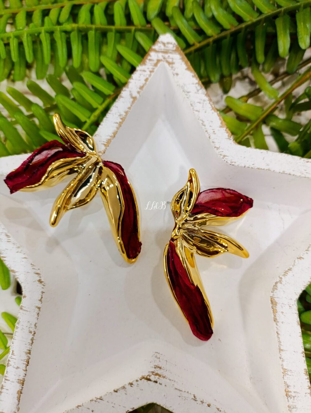 Pendiente Clarissa Burdeos