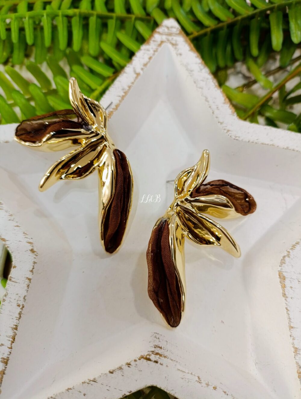 Pendiente Clarissa Chocolate