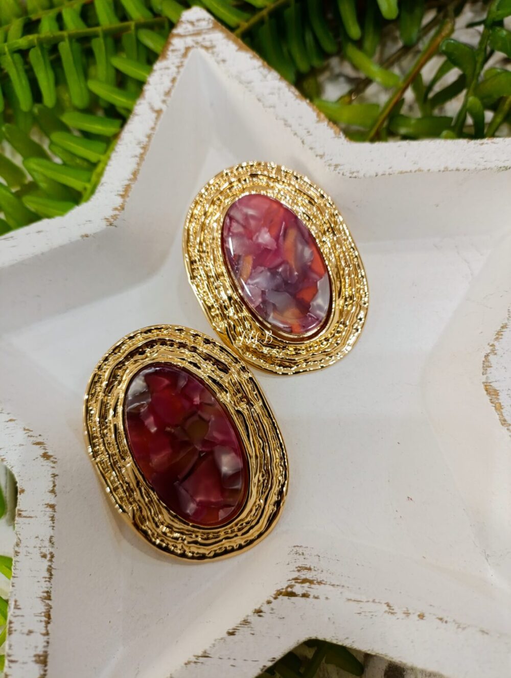 Pendiente Amelie Burdeos