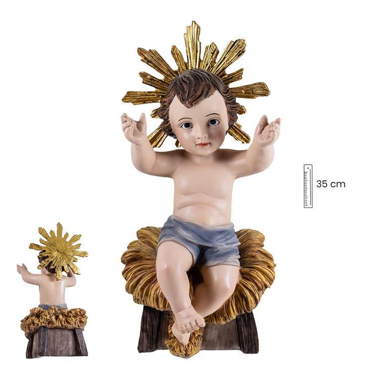 24/123 NIÑO JESUS SENTADO 36 CM