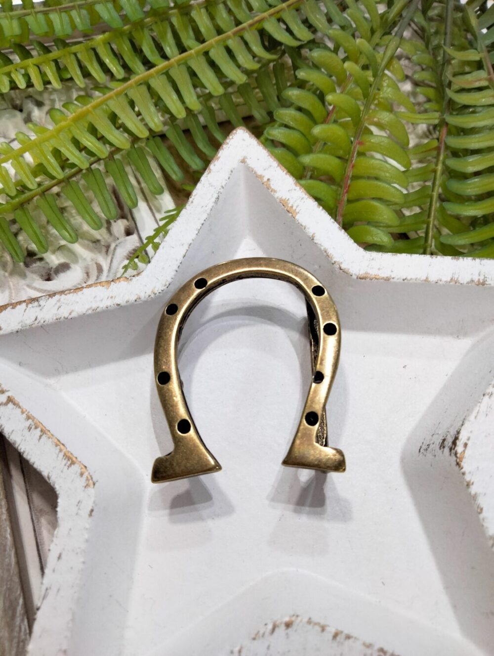 Hebilla Cinturón Metálica Herradura Dorado