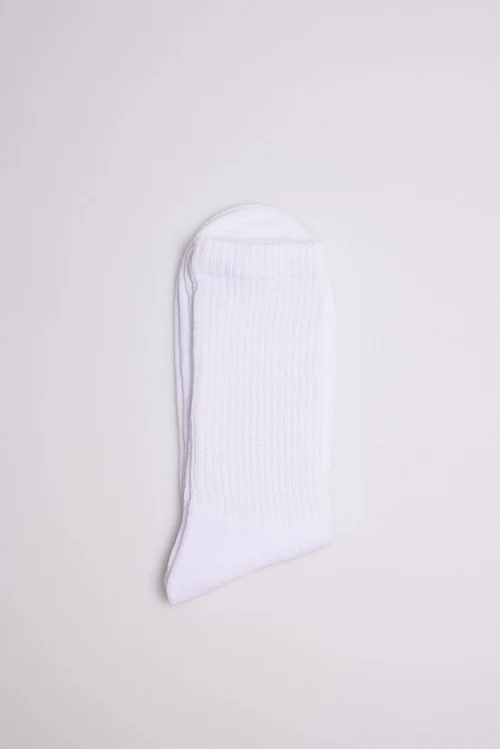 Alternative view of Calcetines Deportivos Con Puño Confort Blanco