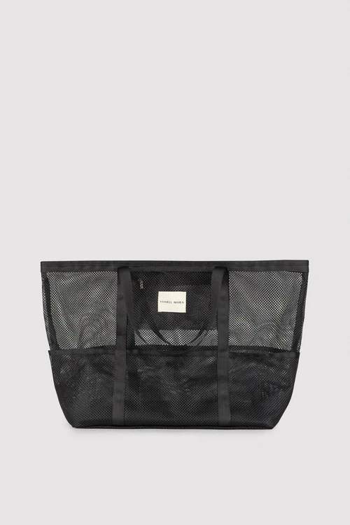 86292 Bolso de playa calado negro