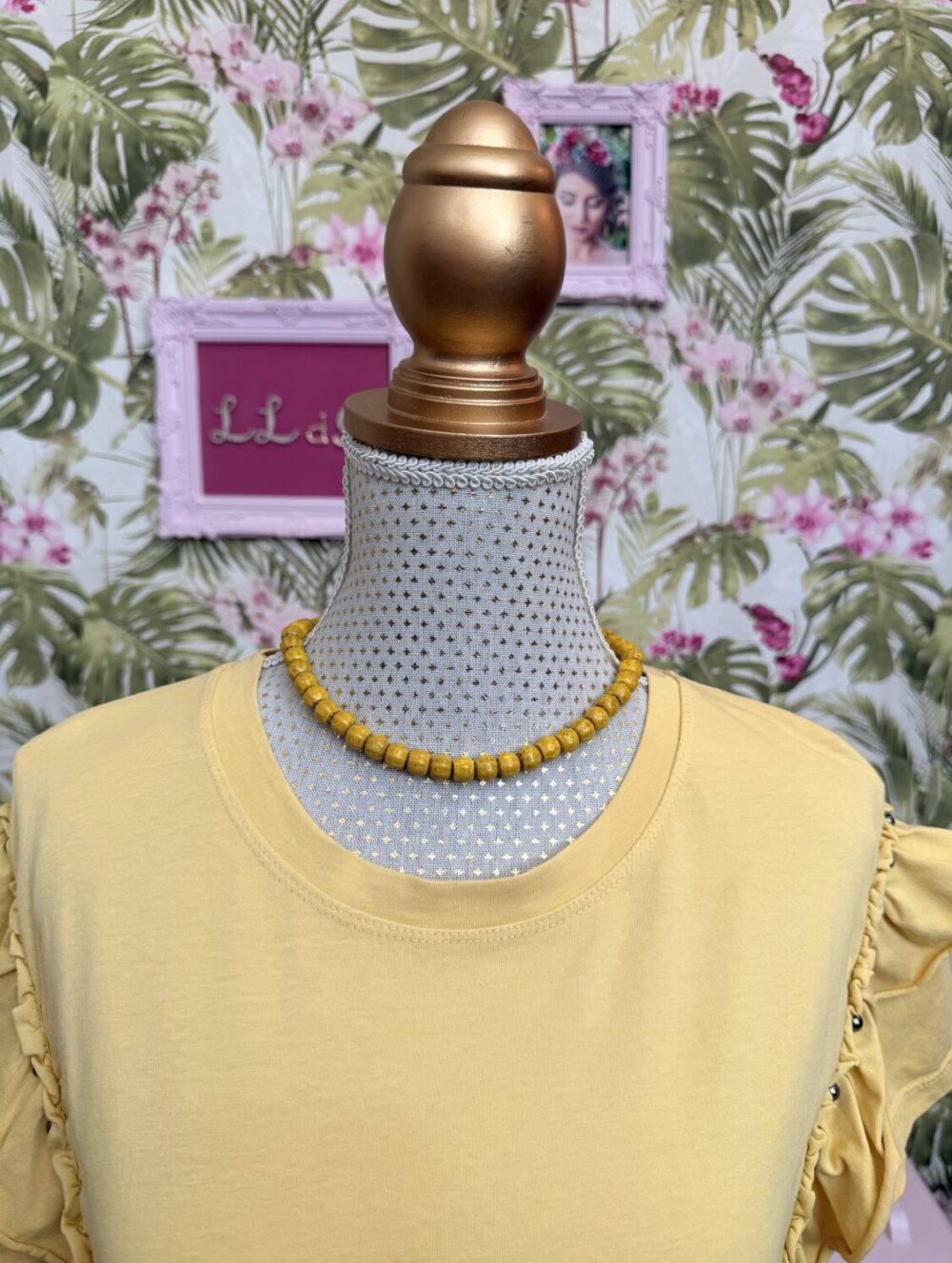 Collar Cuentas Summer Amarillo