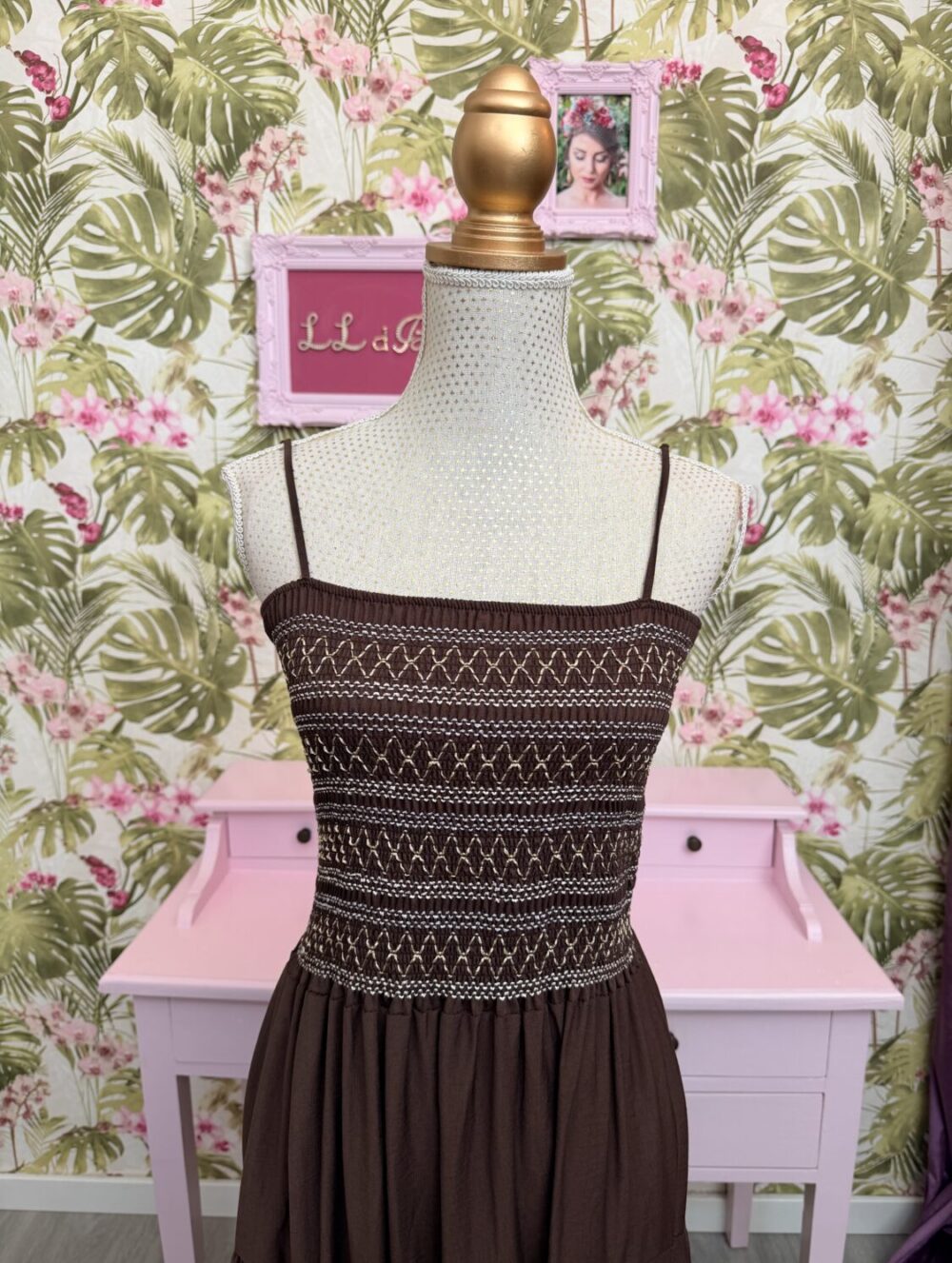 Alternative view of 50577 Vestido Marrón