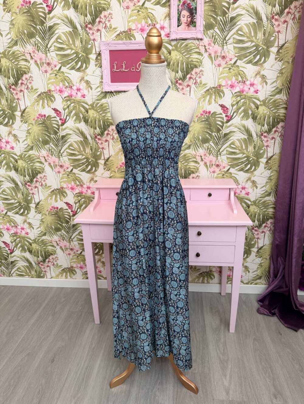 37250 Vestido Azul Marino