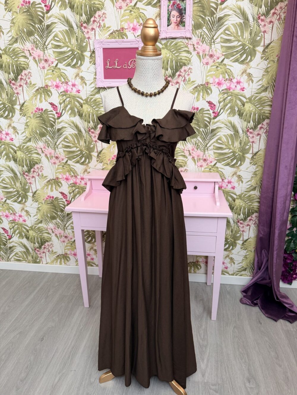 56938 Vestido Marrón
