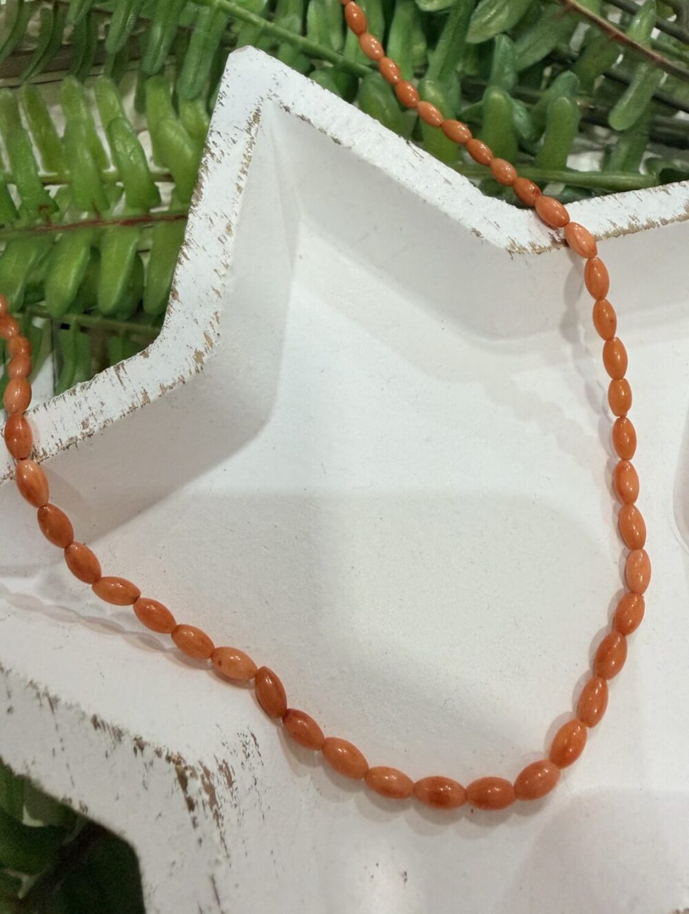 Collar Cuentas Coral Pequeño