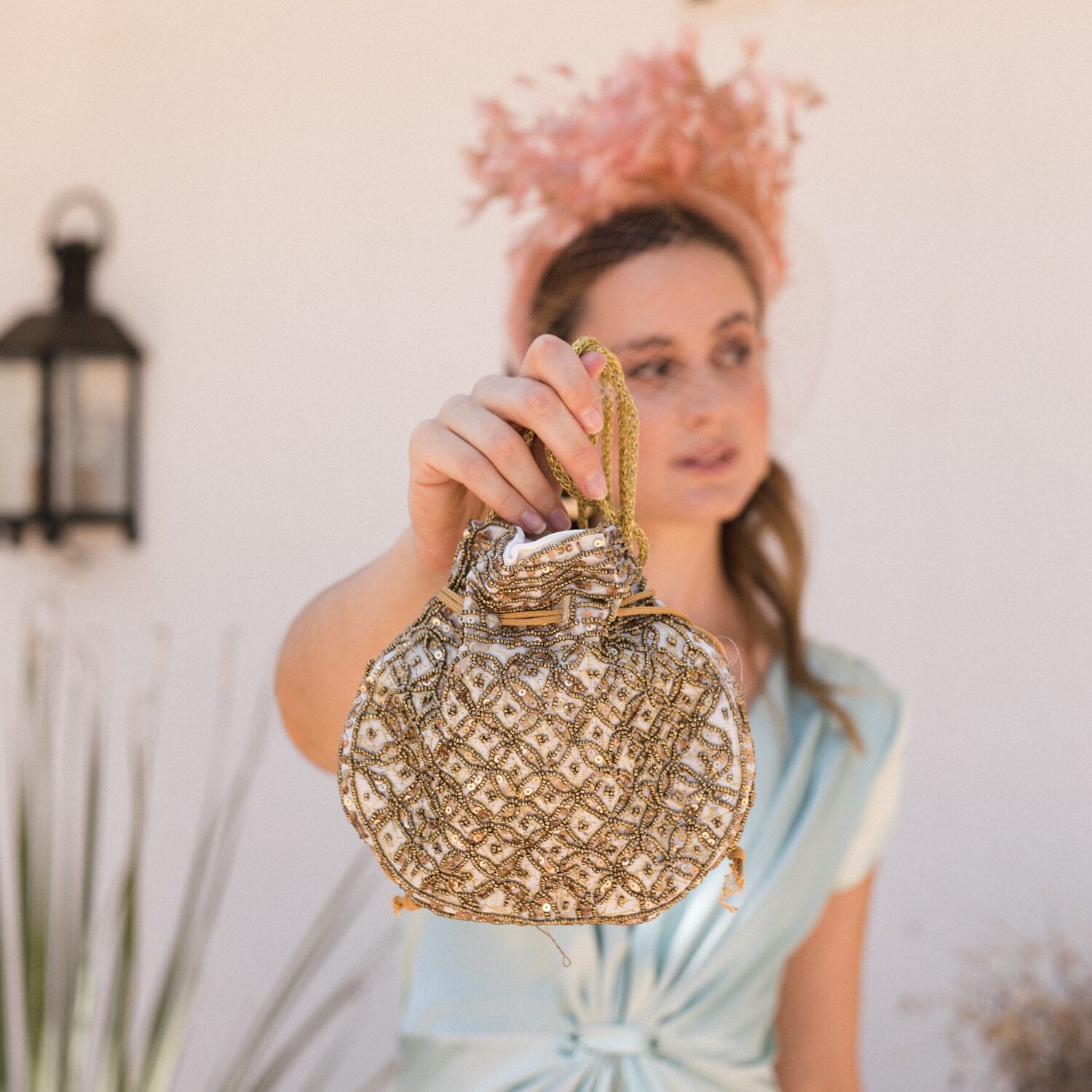 BOLSO BOMBONERA FIESTA MARFIL